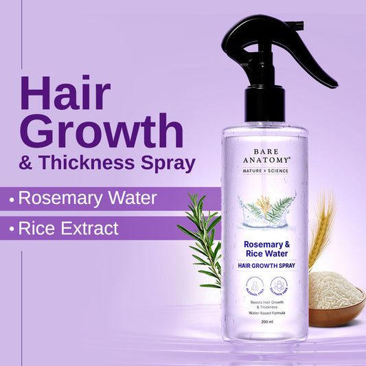 Rosemary & Rice Water Hair Growth Spray For Hair Growth and Thickness - 200 ml